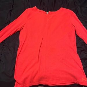 Hot pink under armor long sleeve (large)